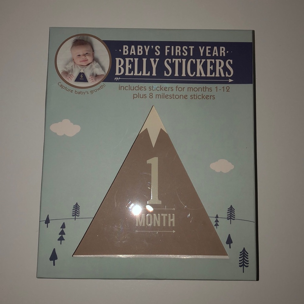Baby first year belly stickers.